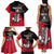 Custom Trinidad and Tobago Cricket Knight Riders Family Matching Tank Maxi Dress and Hawaiian Shirt Go Trinbago