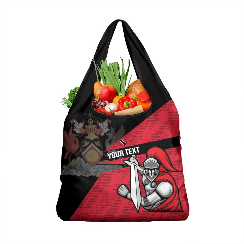 Custom Trinidad and Tobago Cricket Knight Riders Grocery Bag Go Trinbago