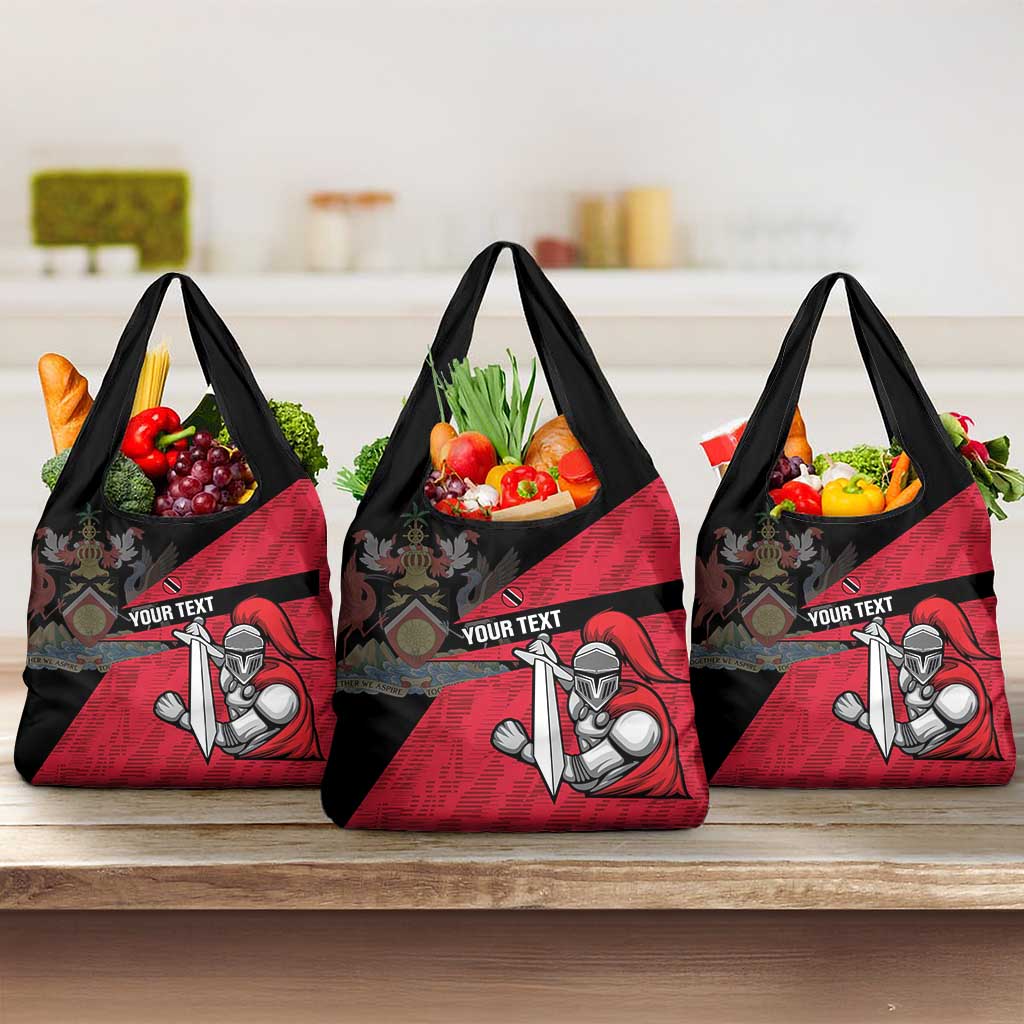 Custom Trinidad and Tobago Cricket Knight Riders Grocery Bag Go Trinbago