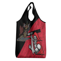 Custom Trinidad and Tobago Cricket Knight Riders Grocery Bag Go Trinbago