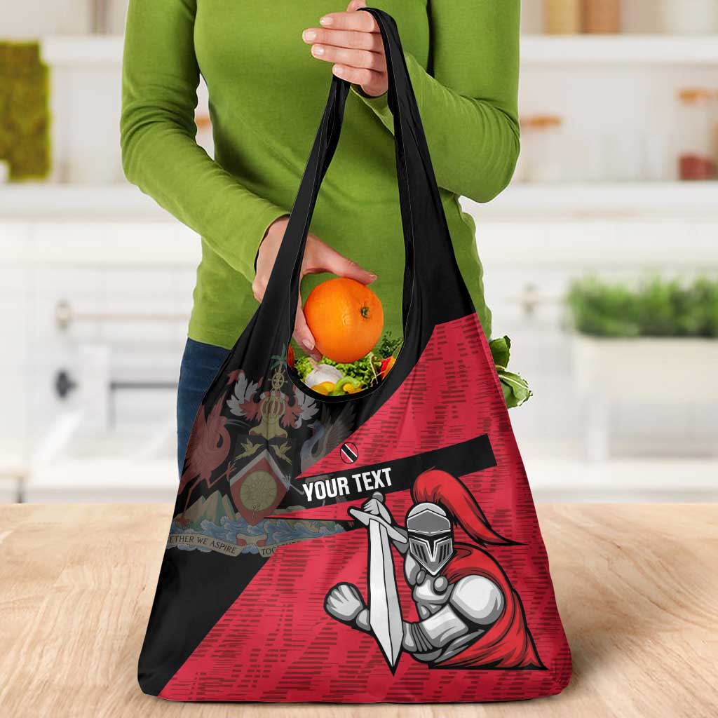 Custom Trinidad and Tobago Cricket Knight Riders Grocery Bag Go Trinbago