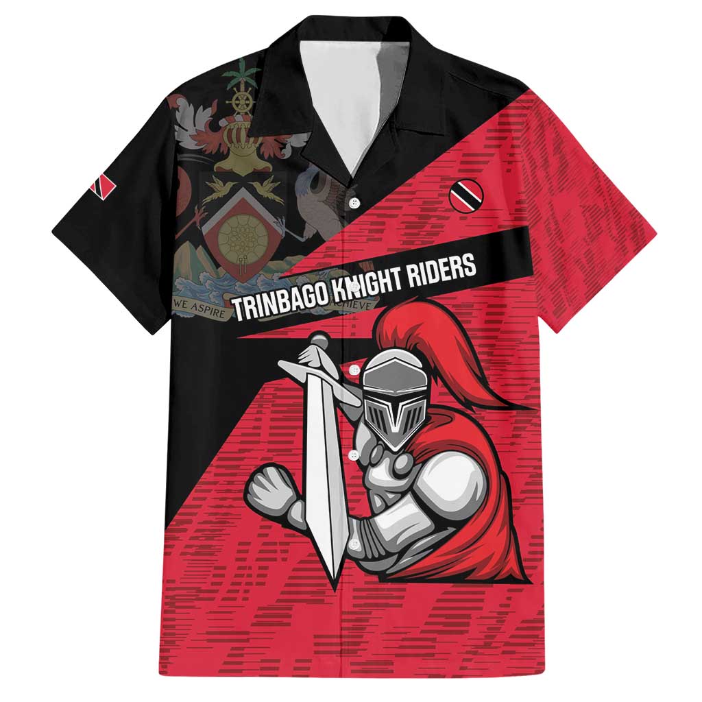 Custom Trinidad and Tobago Cricket Knight Riders Hawaiian Shirt Go Trinbago