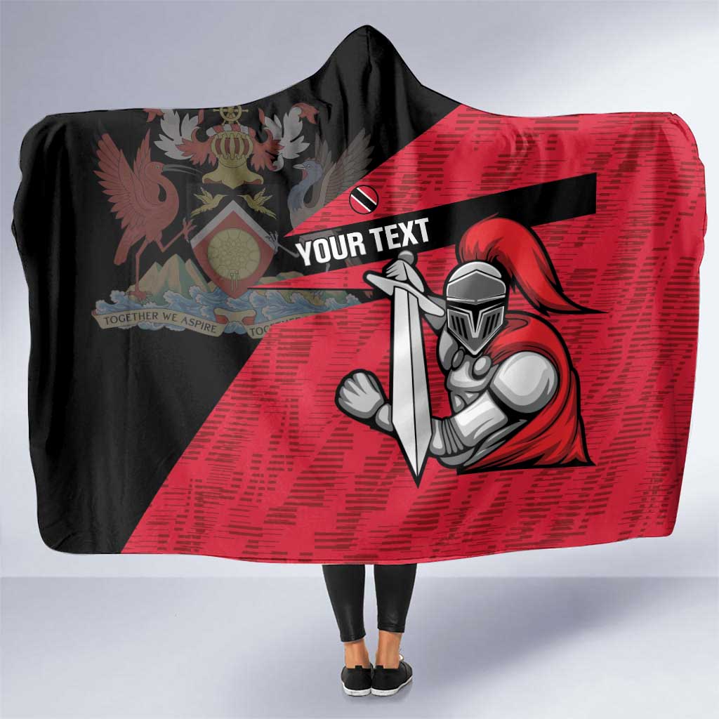 Custom Trinidad and Tobago Cricket Knight Riders Hooded Blanket Go Trinbago