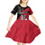 Custom Trinidad and Tobago Cricket Knight Riders Kid Short Sleeve Dress Go Trinbago