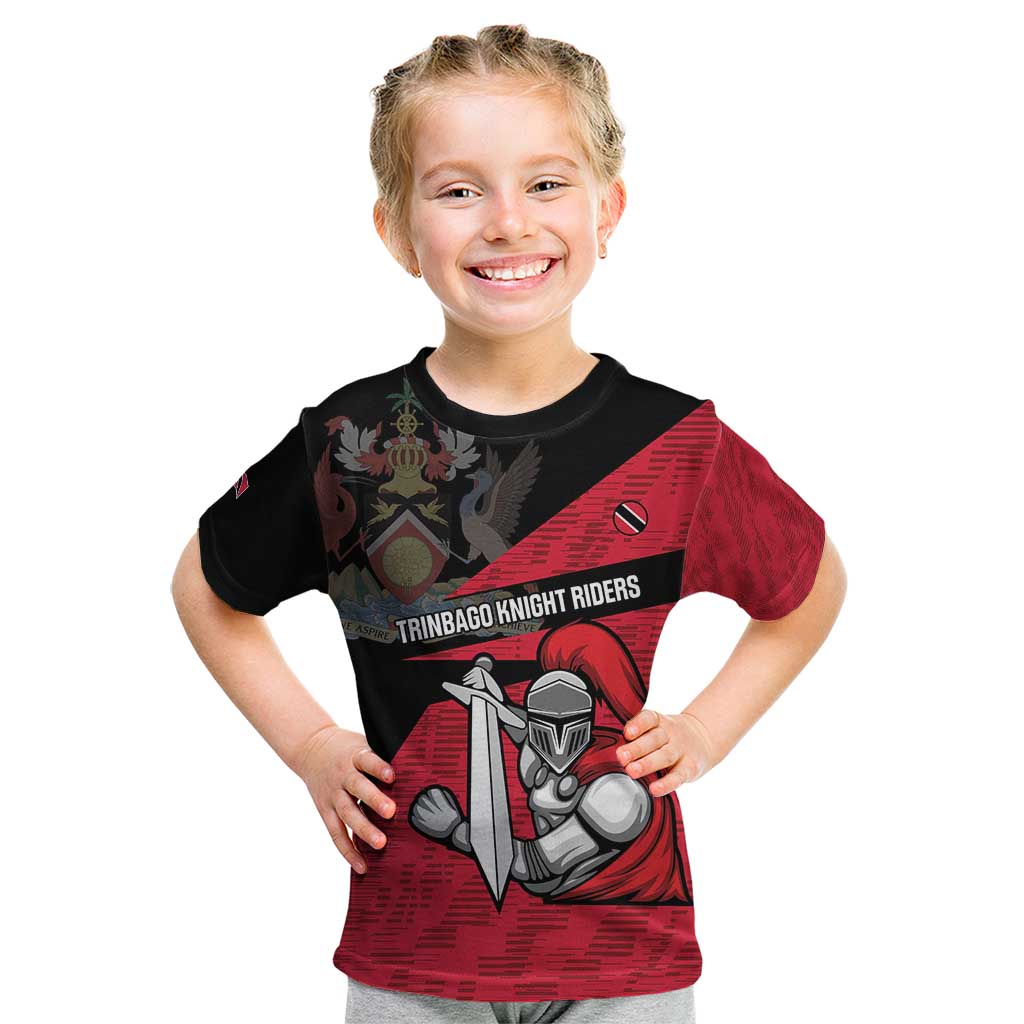 Custom Trinidad and Tobago Cricket Knight Riders Kid T Shirt Go Trinbago