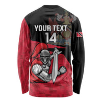 Custom Trinidad and Tobago Cricket Knight Riders Long Sleeve Shirt Go Trinbago