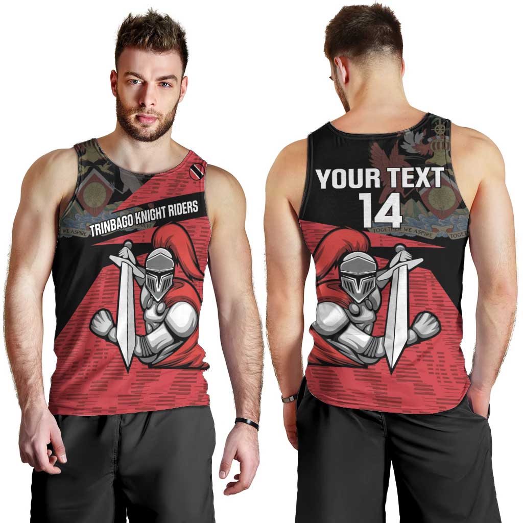 Custom Trinidad and Tobago Cricket Knight Riders Men Tank Top Go Trinbago