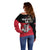 Custom Trinidad and Tobago Cricket Knight Riders Off Shoulder Sweater Go Trinbago