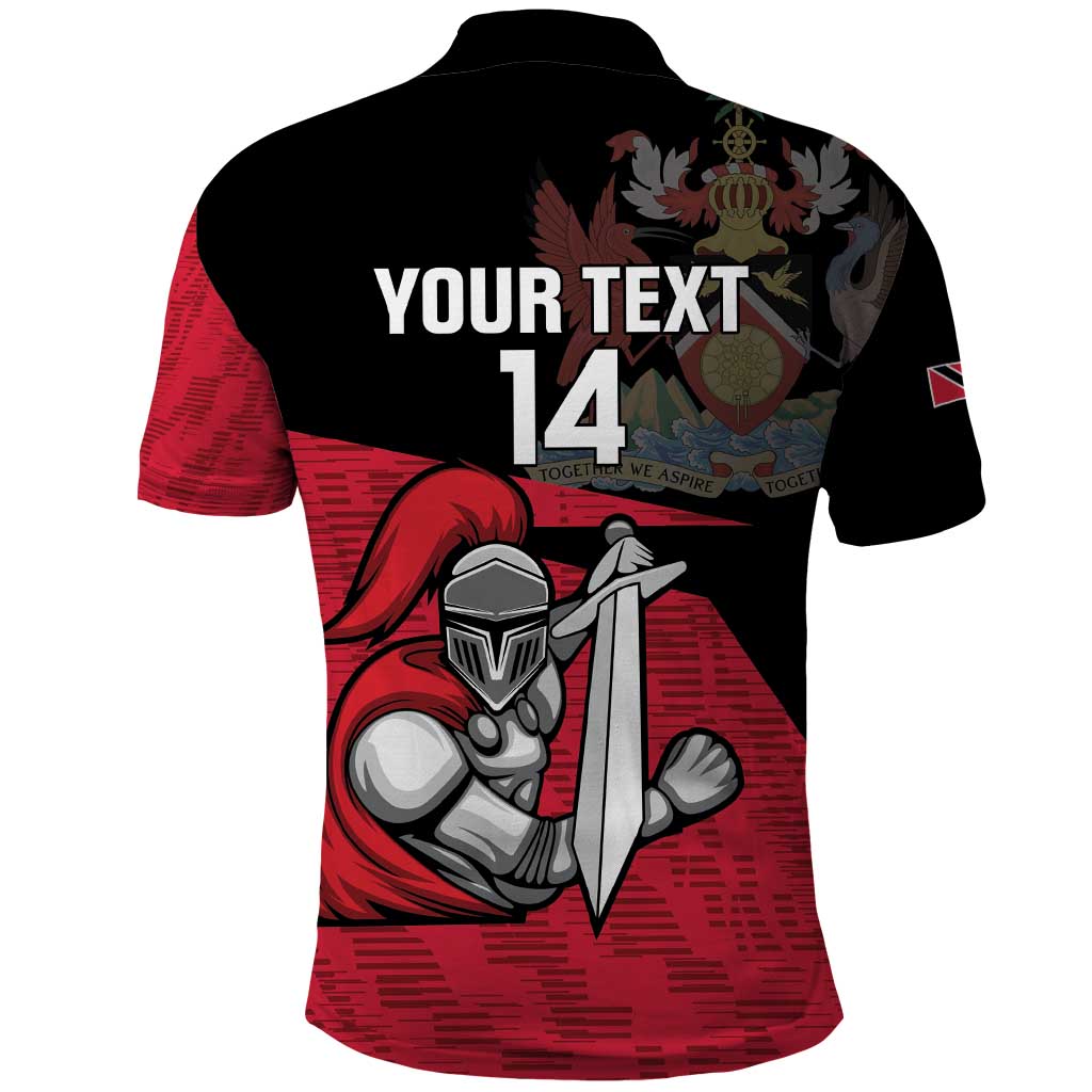 Custom Trinidad and Tobago Cricket Knight Riders Polo Shirt Go Trinbago