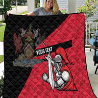 Custom Trinidad and Tobago Cricket Knight Riders Quilt Go Trinbago