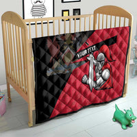 Custom Trinidad and Tobago Cricket Knight Riders Quilt Go Trinbago
