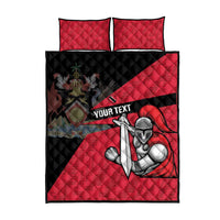 Custom Trinidad and Tobago Cricket Knight Riders Quilt Bed Set Go Trinbago