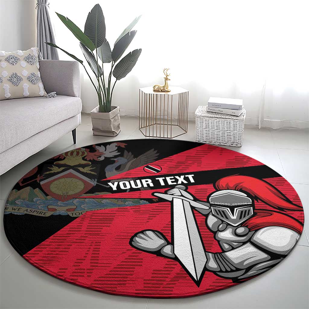 Custom Trinidad and Tobago Cricket Knight Riders Round Carpet Go Trinbago