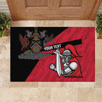 Custom Trinidad and Tobago Cricket Knight Riders Rubber Doormat Go Trinbago