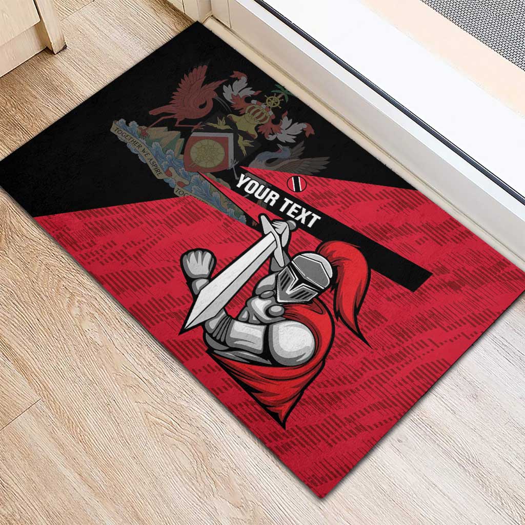 Custom Trinidad and Tobago Cricket Knight Riders Rubber Doormat Go Trinbago