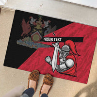 Custom Trinidad and Tobago Cricket Knight Riders Rubber Doormat Go Trinbago