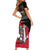 Custom Trinidad and Tobago Cricket Knight Riders Short Sleeve Bodycon Dress Go Trinbago