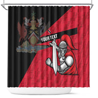 Custom Trinidad and Tobago Cricket Knight Riders Shower Curtain Go Trinbago