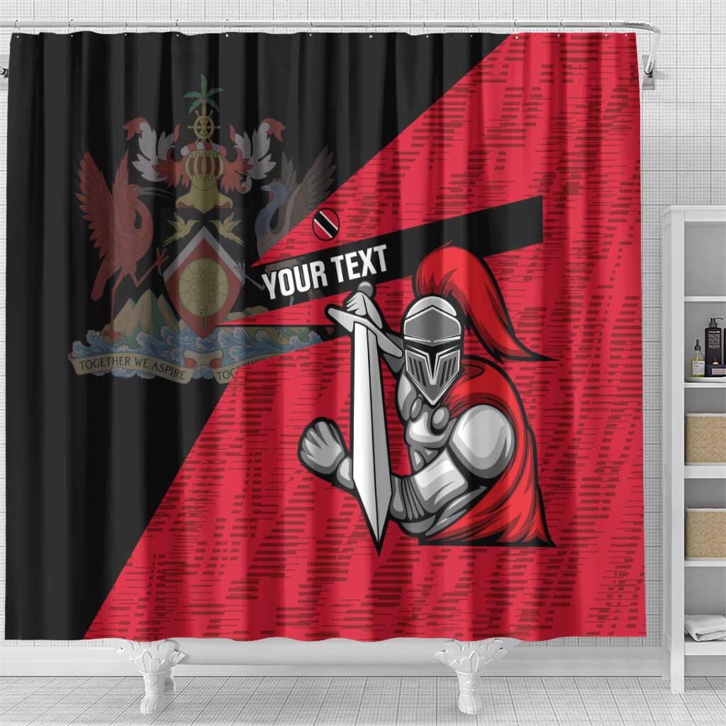 Custom Trinidad and Tobago Cricket Knight Riders Shower Curtain Go Trinbago
