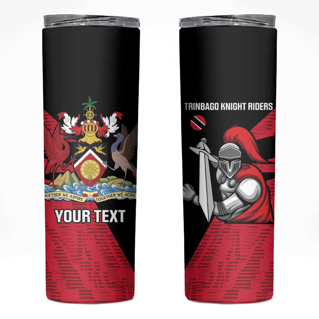 Custom Trinidad and Tobago Cricket Knight Riders Skinny Tumbler Go Trinbago