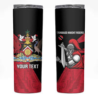 Custom Trinidad and Tobago Cricket Knight Riders Skinny Tumbler Go Trinbago