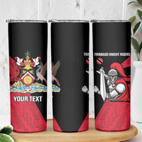 Custom Trinidad and Tobago Cricket Knight Riders Skinny Tumbler Go Trinbago
