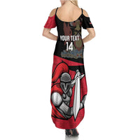 Custom Trinidad and Tobago Cricket Knight Riders Summer Maxi Dress Go Trinbago