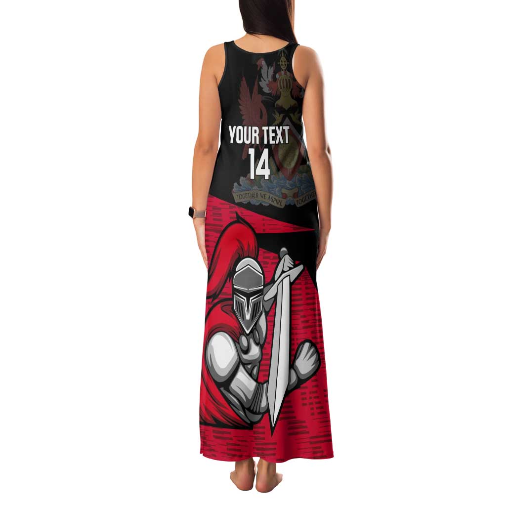 Custom Trinidad and Tobago Cricket Knight Riders Tank Maxi Dress Go Trinbago