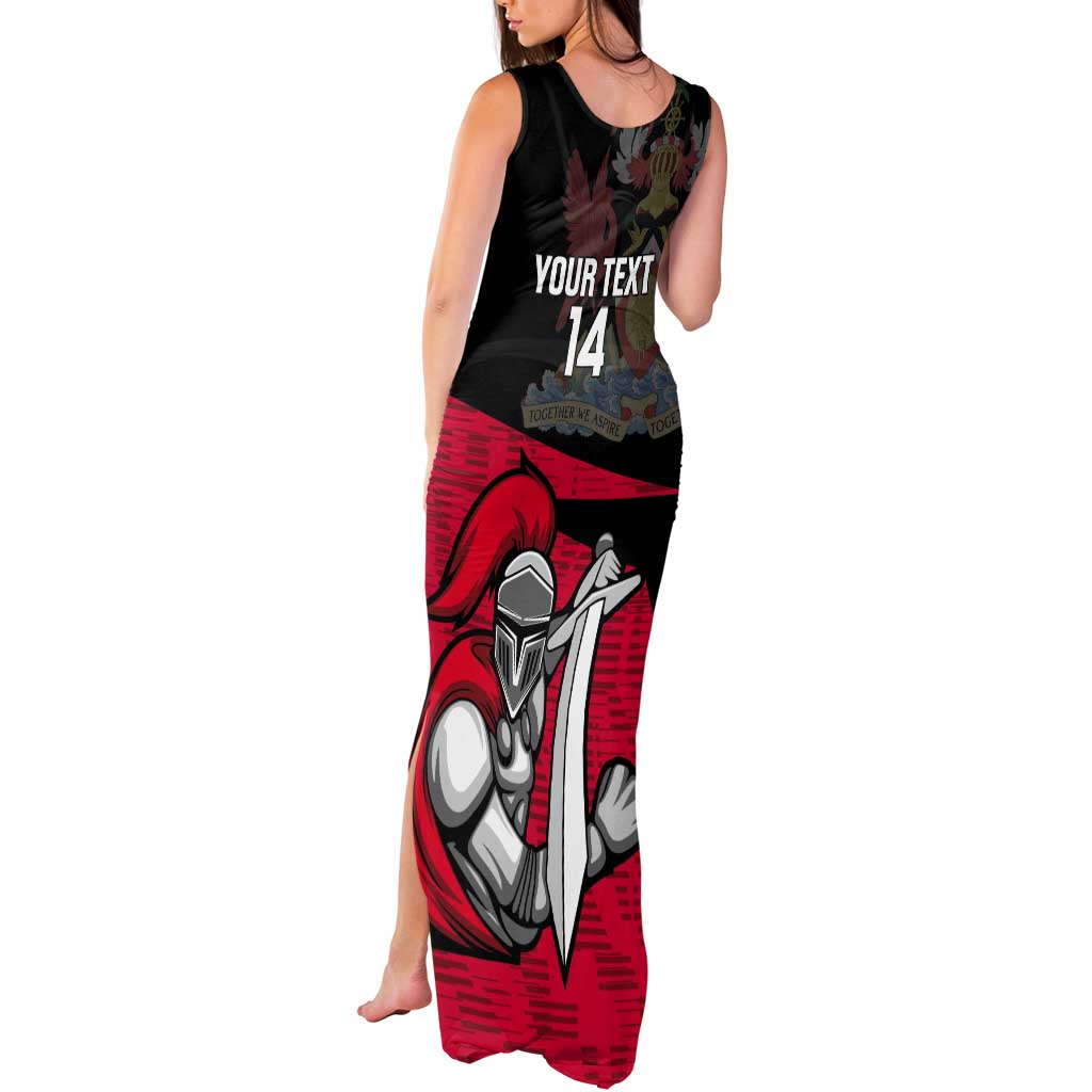 Custom Trinidad and Tobago Cricket Knight Riders Tank Maxi Dress Go Trinbago