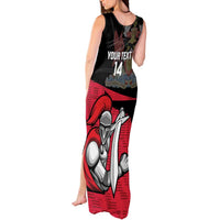 Custom Trinidad and Tobago Cricket Knight Riders Tank Maxi Dress Go Trinbago