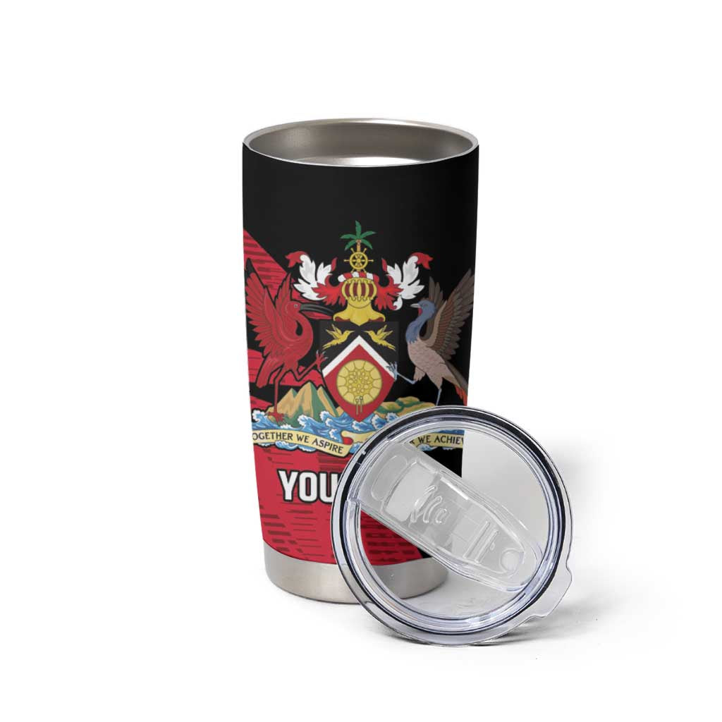 Custom Trinidad and Tobago Cricket Knight Riders Tumbler Cup Go Trinbago
