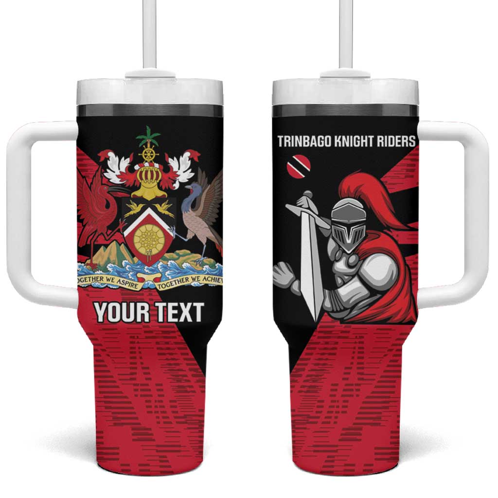 Custom Trinidad and Tobago Cricket Knight Riders Tumbler With Handle Go Trinbago