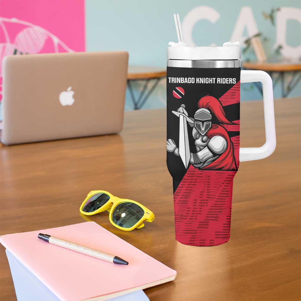 Custom Trinidad and Tobago Cricket Knight Riders Tumbler With Handle Go Trinbago