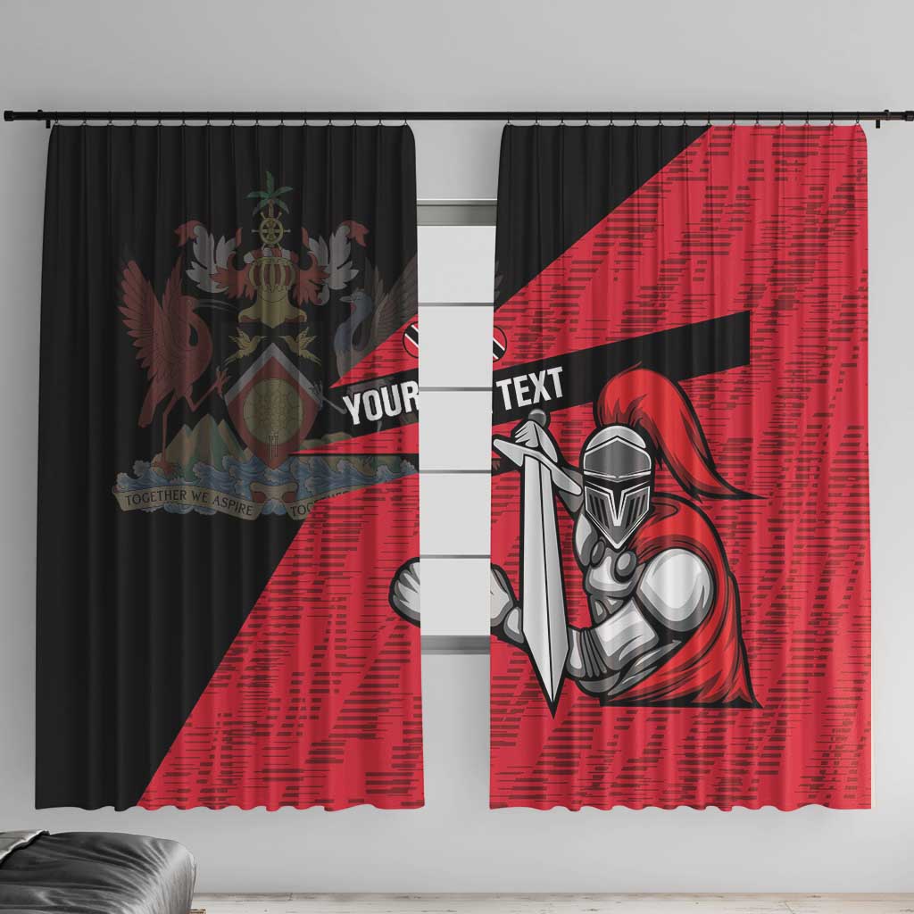 Custom Trinidad and Tobago Cricket Knight Riders Window Curtain Go Trinbago