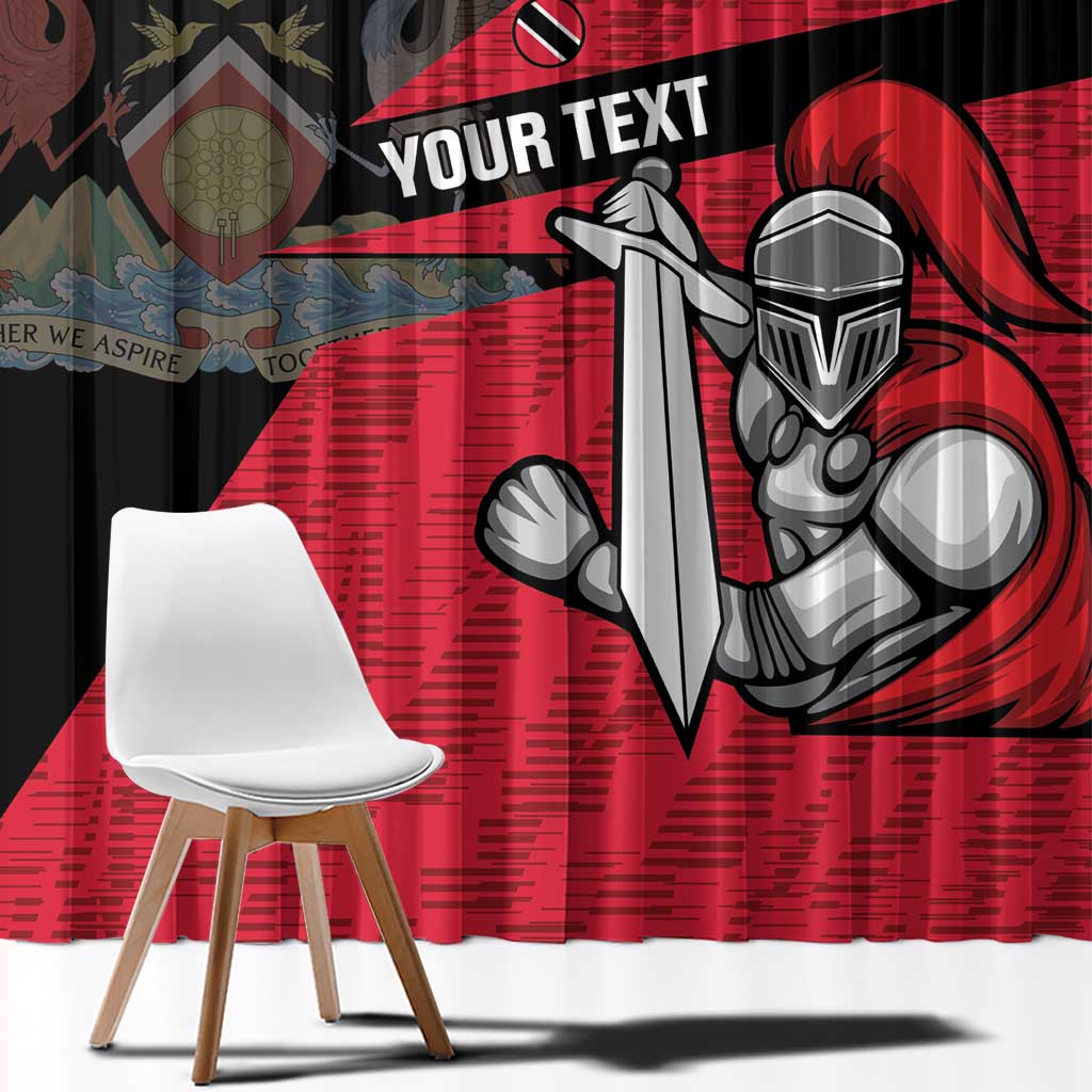Custom Trinidad and Tobago Cricket Knight Riders Window Curtain Go Trinbago