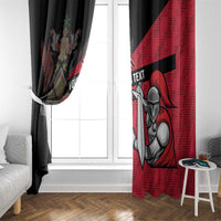 Custom Trinidad and Tobago Cricket Knight Riders Window Curtain Go Trinbago
