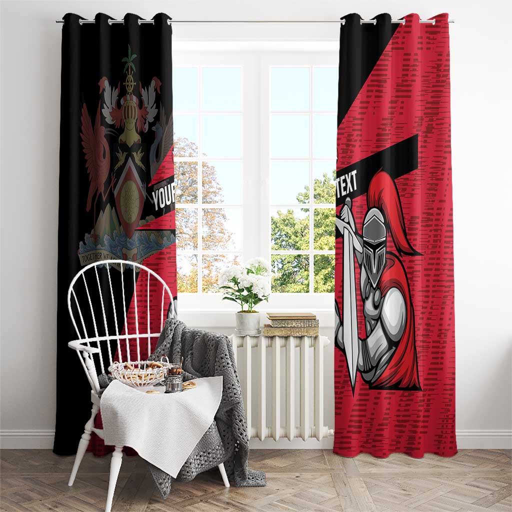 Custom Trinidad and Tobago Cricket Knight Riders Window Curtain Go Trinbago