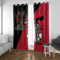 Custom Trinidad and Tobago Cricket Knight Riders Window Curtain Go Trinbago