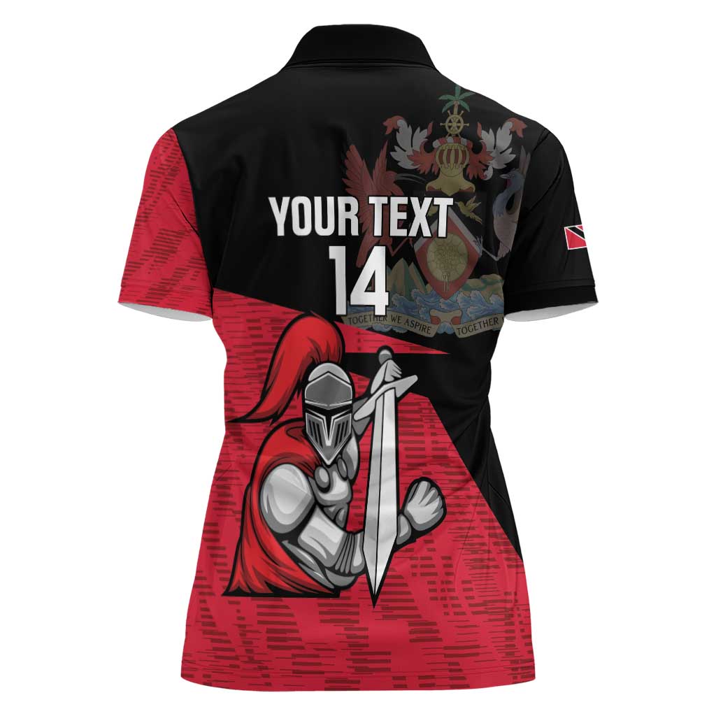 Custom Trinidad and Tobago Cricket Knight Riders Women Polo Shirt Go Trinbago