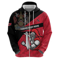 Custom Trinidad and Tobago Cricket Knight Riders Zip Hoodie Go Trinbago
