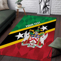 Custom Saint Kitts and Nevis Cricket Area Rug Go Champions Patriots