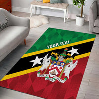Custom Saint Kitts and Nevis Cricket Area Rug Go Champions Patriots