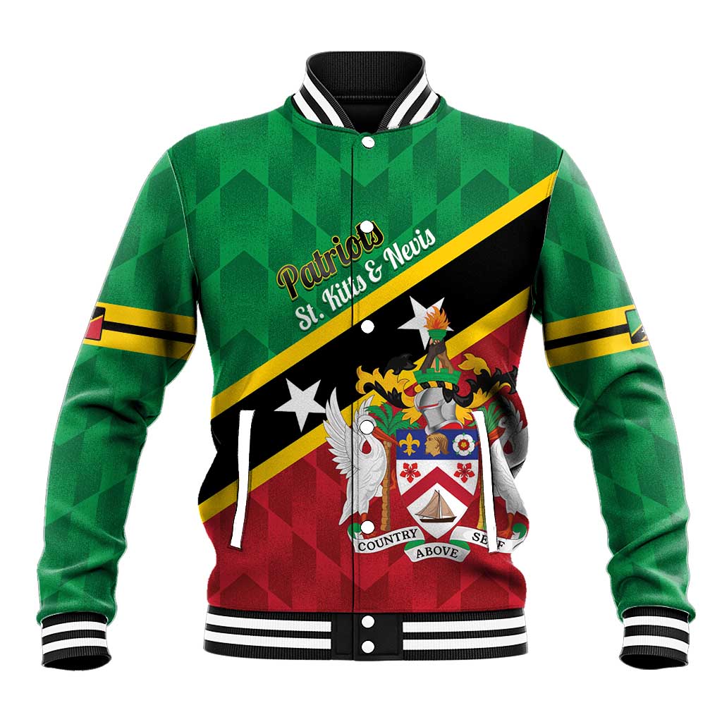 Custom Saint Kitts and Nevis Cricket Baseball Jacket Go Champions Patriots