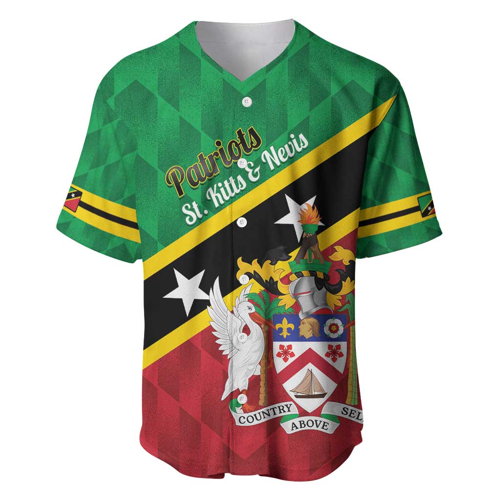 Custom Saint Kitts and Nevis Cricket Baseball Jersey Go Champions Patriots