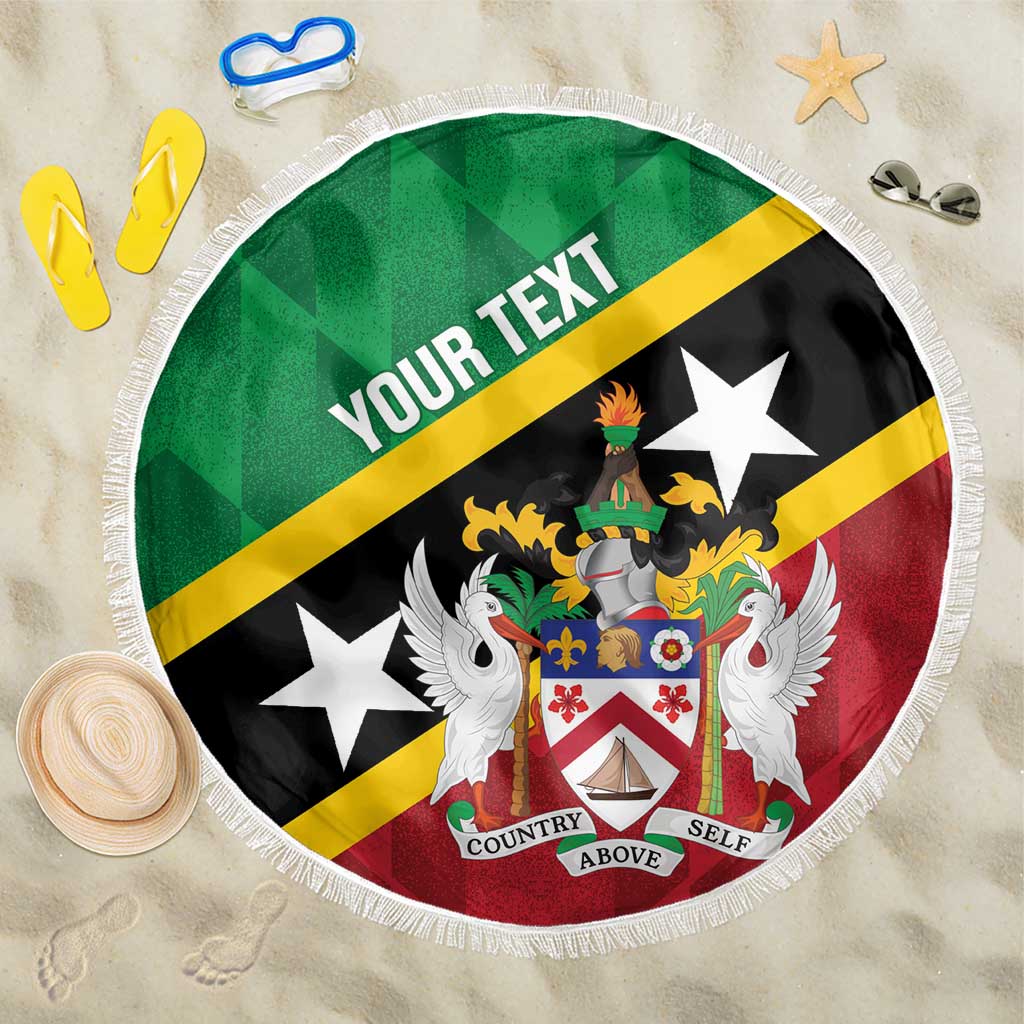 Custom Saint Kitts and Nevis Cricket Beach Blanket Go Champions Patriots
