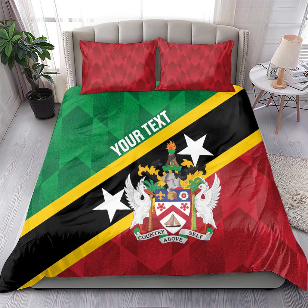 Custom Saint Kitts and Nevis Cricket Bedding Set Go Champions Patriots