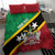 Custom Saint Kitts and Nevis Cricket Bedding Set Go Champions Patriots