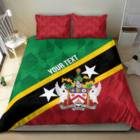 Custom Saint Kitts and Nevis Cricket Bedding Set Go Champions Patriots
