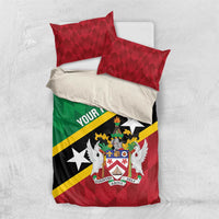 Custom Saint Kitts and Nevis Cricket Bedding Set Go Champions Patriots