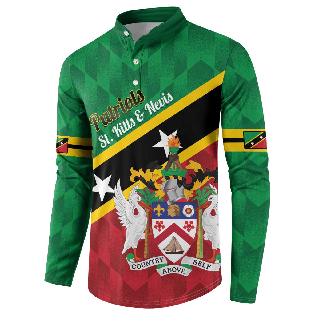 Custom Saint Kitts and Nevis Cricket Button Sweatshirt Go Champions Patriots
